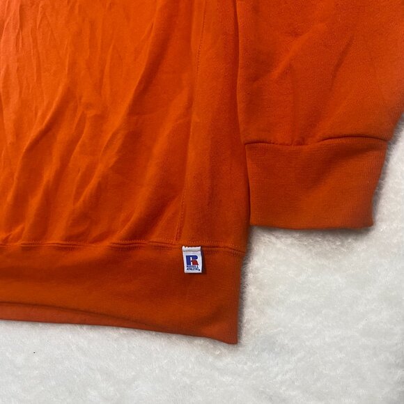 Vintage Russell Athletic Sweatshirt Adult XXL Orange Blank Sweater 90s USA - Picture 4 of 8